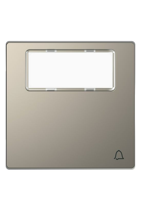 Merten D-Life billentyű nikkel szürke csengő-jel címketartós IP20 fém kapocs Schneider - MTN3365-6050