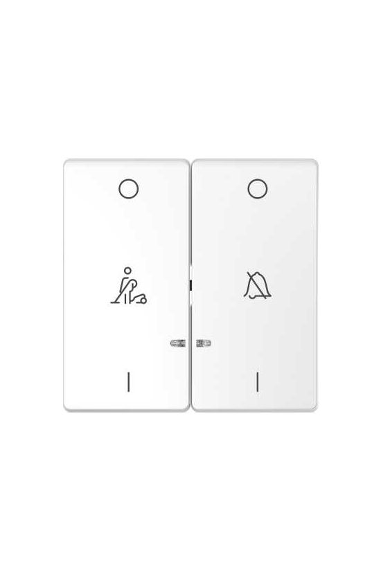 MERTEN Billentyű, ne zavarj/takarítás szimbólummal, System-D, lótuszfehér - MTN3429-6035