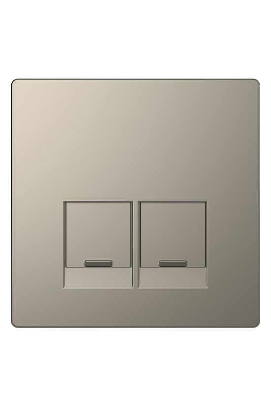 Merten D-Life fedlap 2xRJ45 adatcsatlakozóhoz műanyag Schneider - MTN4572-6050