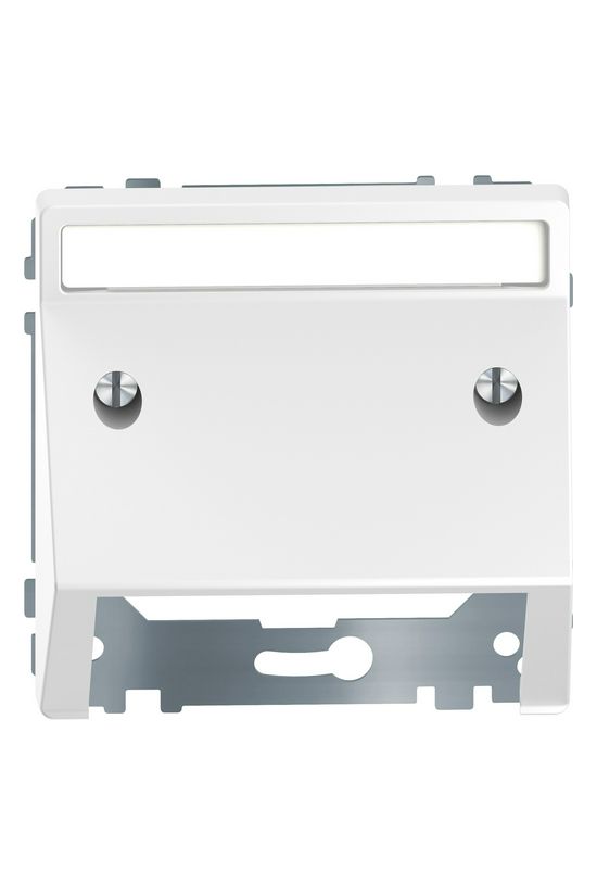 Merten D-Life fedlap kommunikációs csatlakozóhoz műanyag fehér címketartóval Schneider - MTN4540-6035