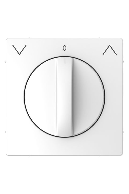 Merten D-Life fedlap lótuszfehér fehér nyíl-jel IP20 műanyag fényes kapocs Schneider - MTN3875-6035