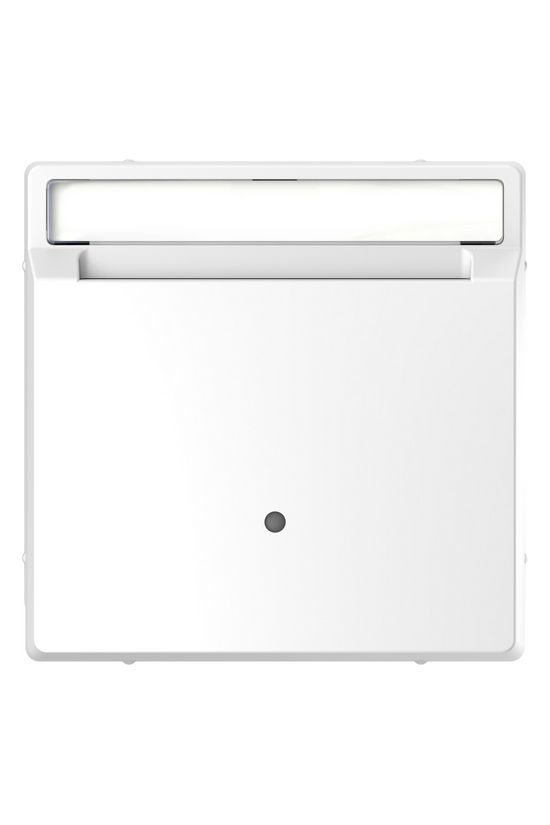 Merten D-Life fedlap lótuszfehér fehér üres-jel IP20 műanyag fényes kapocs Schneider - MTN3854-6035