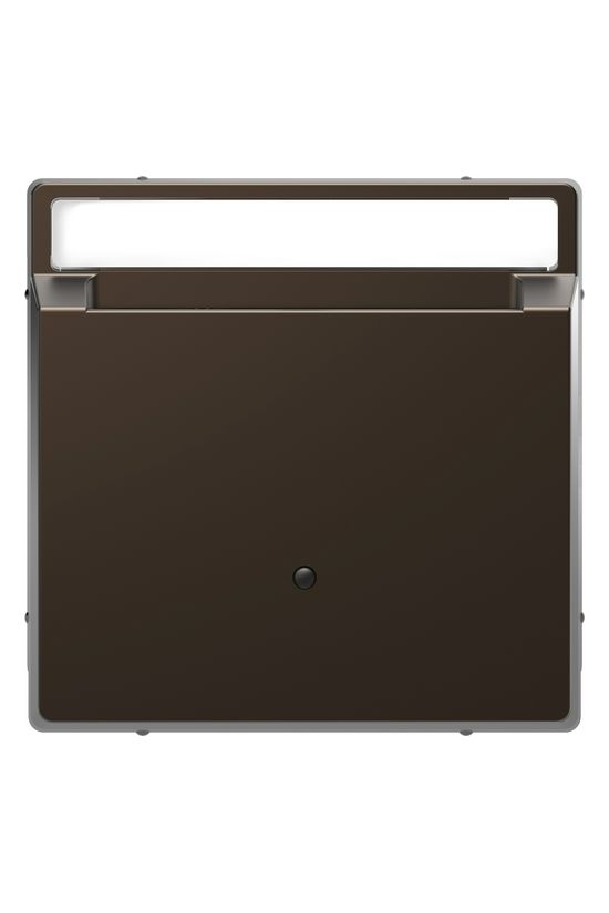 Merten D-Life fedlap mokka bronz üres-jel IP20 fém kapocs Schneider - MTN3854-6052