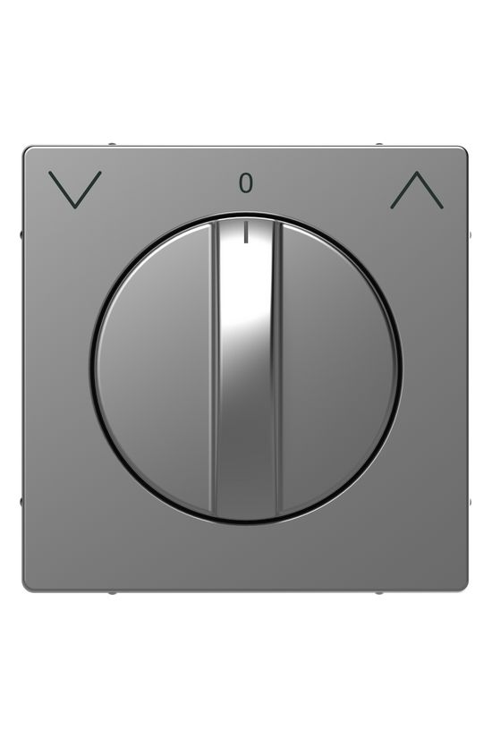 Merten D-Life fedlap nemesacél nyíl-jel IP20 műanyag fényes kapocs Schneider - MTN3875-6036