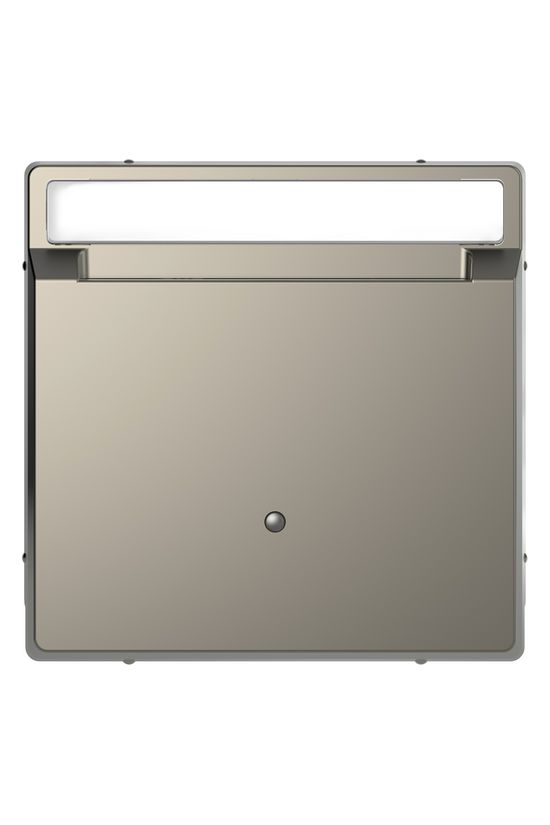 Merten D-Life fedlap nikkel szürke üres-jel IP20 fém kapocs Schneider - MTN3854-6050