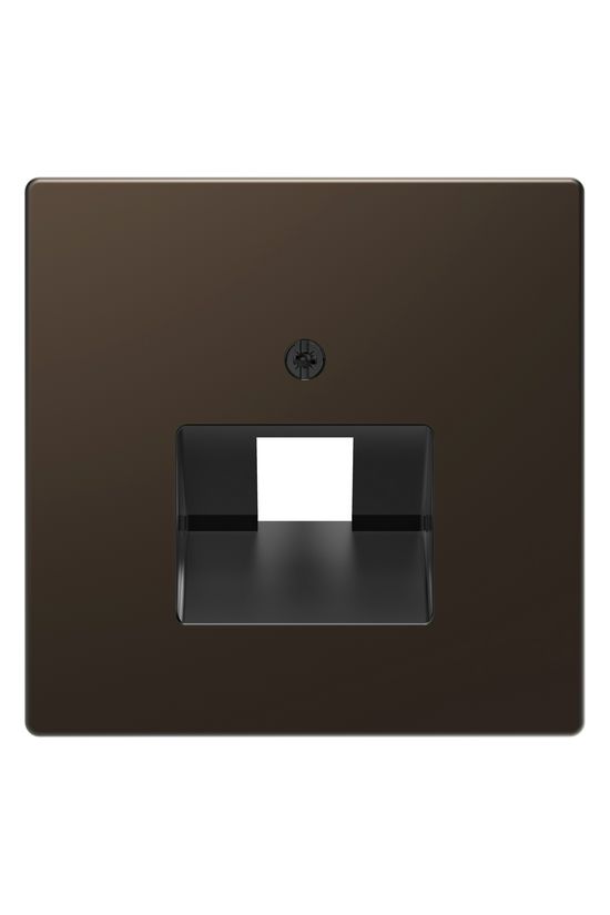 Merten D-Life fedlap RJ45 adatcsatlakozóhoz fém bronz címketartó nélkül Schneider - MTN4521-6052