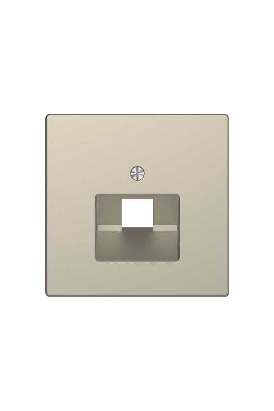 MERTEN Fedlap, 1xRJ45 aljzathoz, döntött, System-D, szahara - MTN4521-6033