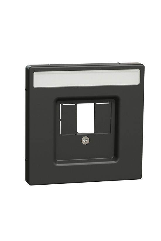 Merten D-Life fedlap többfunkciós műanyag antracit címketartóval Schneider - MTN4250-6034