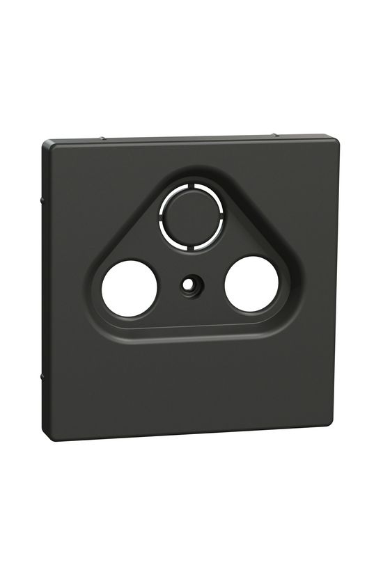 Merten D-Life fedlap TV-RD-SAT koax-antennadugaljhoz műanyag antracit címketartó nélkül Schneider - MTN4123-6034