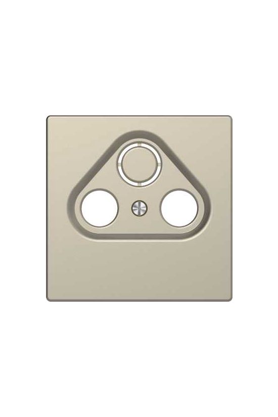 MERTEN Fedlap, 3 kimenetes antenna csatlakozóhoz, System-D, szahara - MTN4123-6033