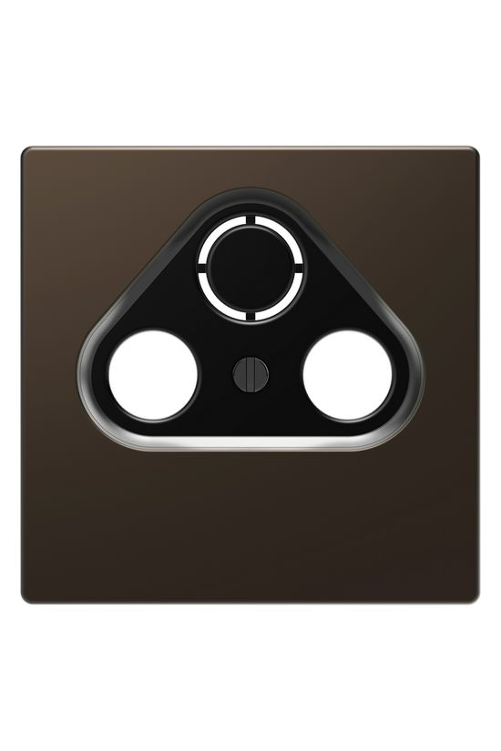 Merten D-Life fedlap TV-RD-SAT koax-antennadugaljhoz műanyag bronz címketartó nélkül Schneider - MTN4123-6052