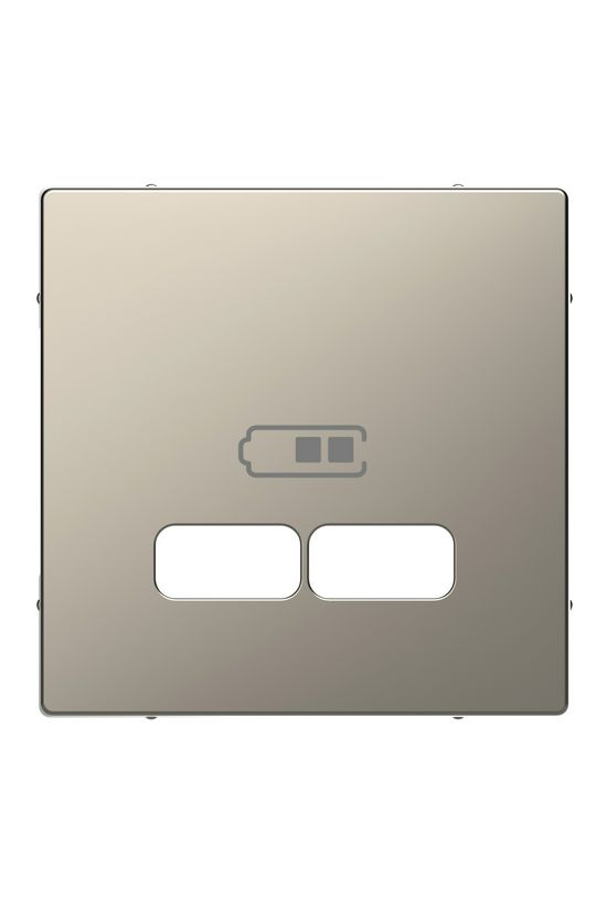 Merten D-Life fedlap USB töltőcsatlakozóhoz műanyag címketartóval Schneider - MTN4367-6050