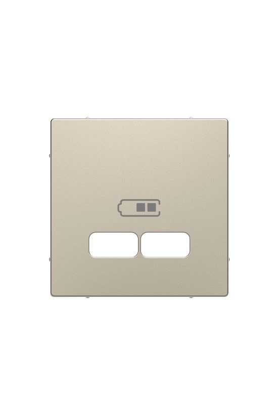 MERTEN Fedlap, USB töltőkhöz, System-D, szahara - MTN4367-6033