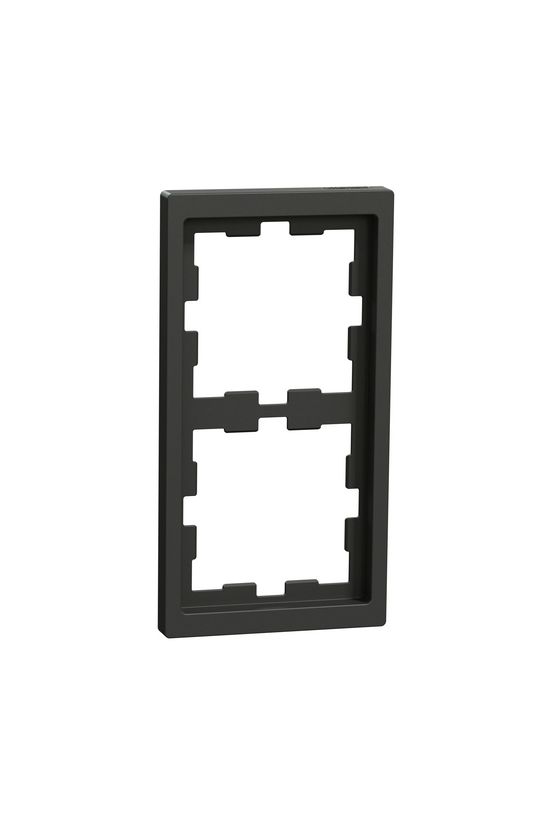 Merten D-Life keret antracit 2-es vízszintes és függőleges műanyag antracit lakkozott Schneider - MTN4020-6534