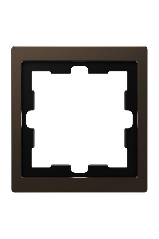 Merten D-Life keret mokka 1-es vízszintes és függőleges fém bronz lakkozott fényes Schneider - MTN4010-6552