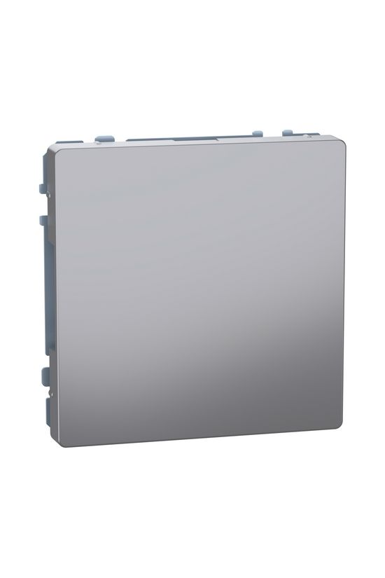 Merten D-Life vakfedél adapterkerettel műanyag nemesacél címketartó nélkül Schneider - MTN4075-6036