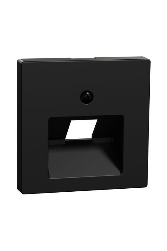 Merten fedlap RJ45 adatcsatlakozóhoz műanyag fekete címketartó nélkül Schneider - MEG4521-0403