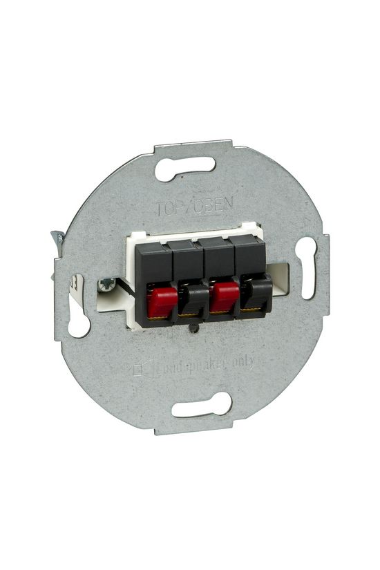 Merten hangszóró csatlakozó betét közp. fedéllel sztereó antracit címketartó nélkül Schneider - MTN467014