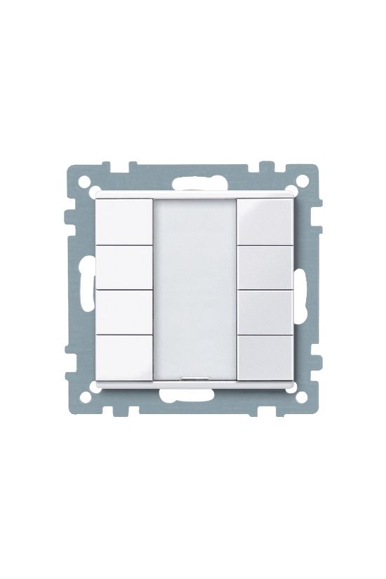 Merten KNX nyomógomb 4pár=8gomb süllyesztett műanyag fehér IP20 Schneider - MTN617425