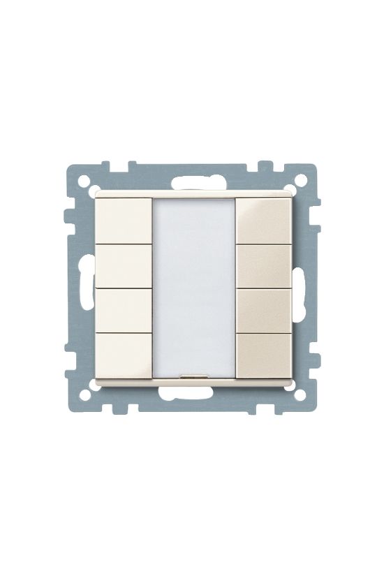 Merten KNX nyomógomb 4pár=8gomb süllyesztett műanyag krém IP20 Schneider - MTN617444