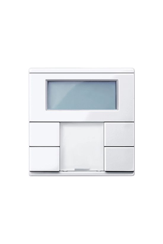 Merten KNX nyomógomb szobatermosztáttal 6-műk.pont kijelzővel LED-jelző süllyesztett Schneider - MTN6212-0325