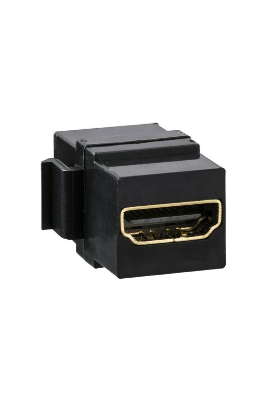 Merten médiacsatlakozó betét közp. fedéllel HDMI fekete címketartó nélkül Schneider - MTN4583-0001