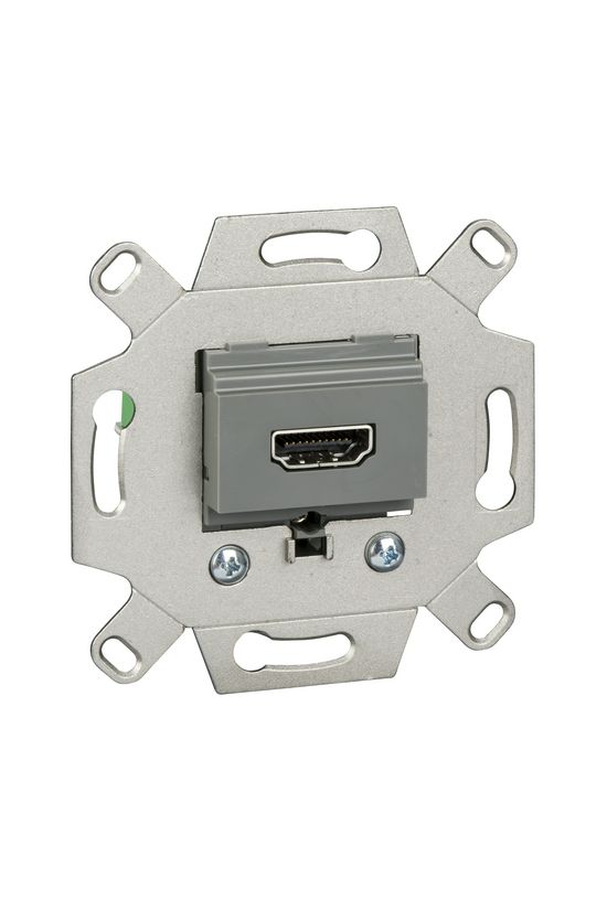 Merten médiacsatlakozó betét közp. fedéllel HDMI szürke címketartó nélkül Schneider - MTN4583-0000