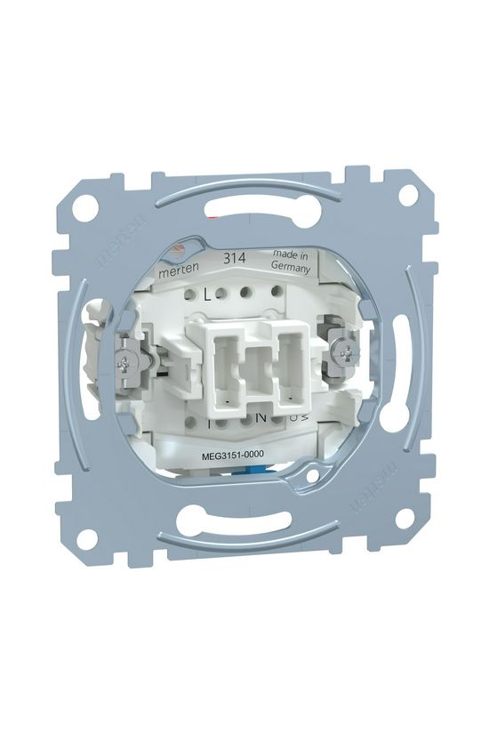 Merten N101+N nyomó betét 1- billentyűs 1ny 1P IP20 falonkívüli Schneider - MTN3151-0000