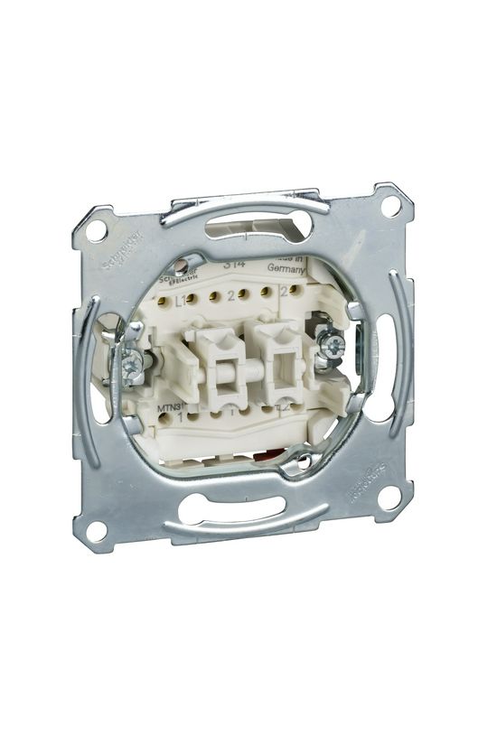 Merten N106+6 nyomó betét 2- billentyűs 2v IP20 falonkívüli Schneider - MTN3159-0000