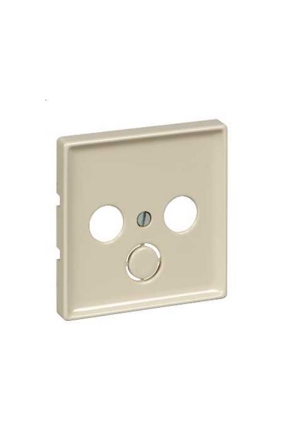 Merten-SD fedlap TV-RD-SAT koax-antennadugaljhoz műanyag krém címketartó nélkül Schneider - MTN294144