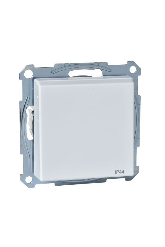 Merten-SM 162 dugalj antibakteriális földelt csapófedéllel gyerekzárral fehér IP44 Schneider - MTN2314-0325