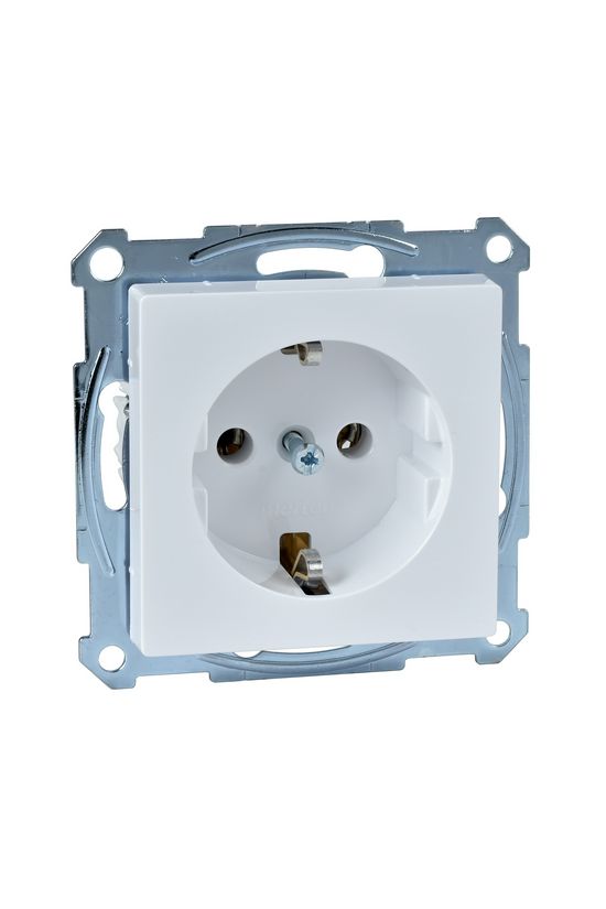 Merten-SM 162 dugalj antibakteriális földelt fehér IP20 süllyesztett csavaros Schneider - MTN2401-0325