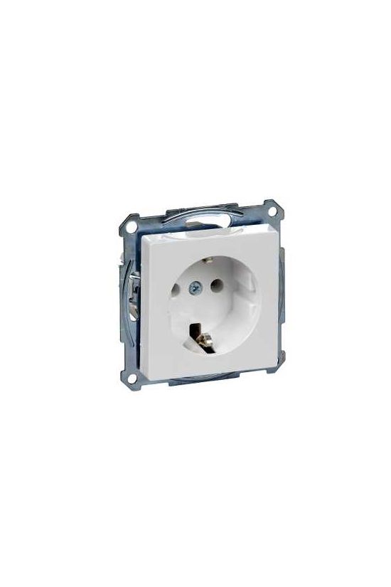 MERTEN 2P+F csatlakozóaljzat, rugós, 16A, System-M, aktívfehér - MTN2301-0325