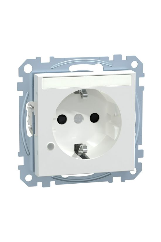 Merten-SM 162 dugalj antibakteriális földelt központi fedlap gyerekzárral antracit IP20 Schneider - MTN2303-0325