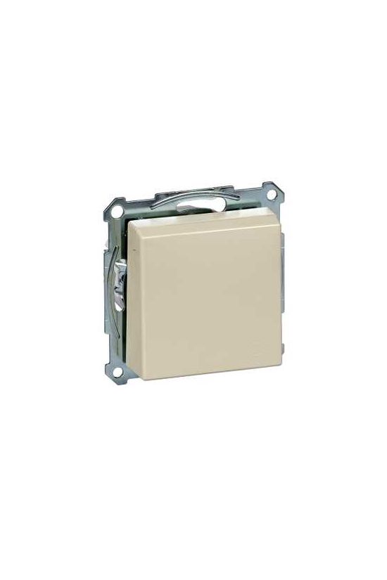 Merten-SM 162 dugalj földelt csapófedéllel gyerekzárral krém IP20 süllyesztett rugós Schneider - MTN2310-0344