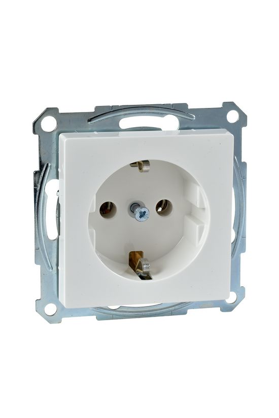 Merten-SM 162 dugalj földelt fehér IP20 süllyesztett csavaros Schneider - MTN2401-0319