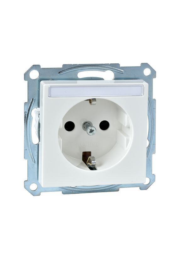 Merten-SM 162 dugalj földelt gyerekzárral fehér IP20 süllyesztett rugós Schneider - MTN2302-0319