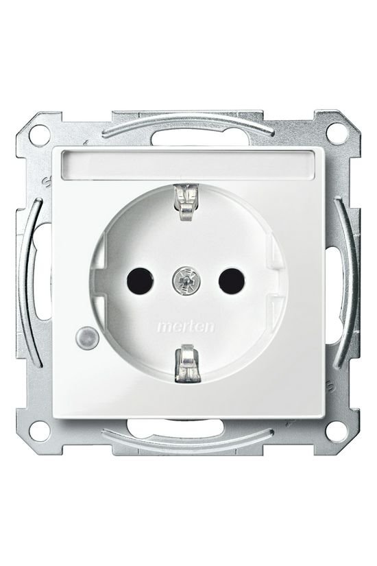 Merten-SM 162 dugalj földelt gyerekzárral fehér IP20 süllyesztett rugós Schneider - MTN2303-0319