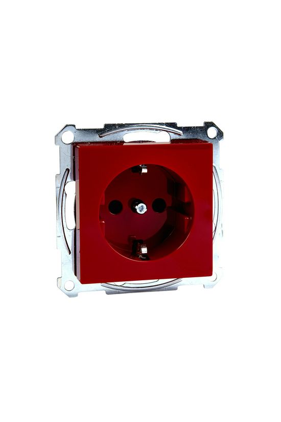 Merten-SM 162 dugalj földelt gyerekzárral piros IP20 süllyesztett rugós Schneider - MTN2300-0306