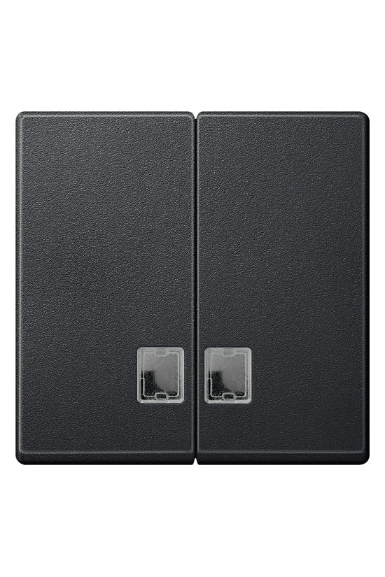 Merten-SM billentyű átlátszó antracit üres-jel IP20 műanyag matt kapocs Schneider - MTN437514