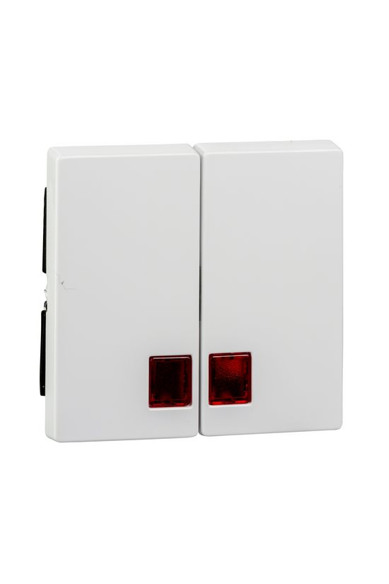 Merten-SM billentyű piros jelzőfénnyel antibakteriális aktívfehér fehér üres-jel IP20 Schneider - MTN3456-0325