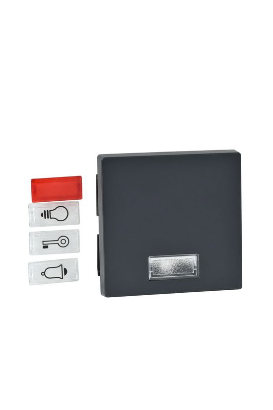 Merten-SM billentyű szimbólumokhoz antracit többféle-jel IP20 műanyag matt kapocs Schneider - MTN433814