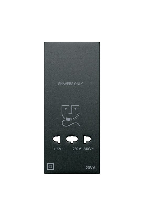 Merten-SM borotva dugalj fedlap süllyesztett fedéllemez antracit kezeletlen műanyag Schneider - MTN213514