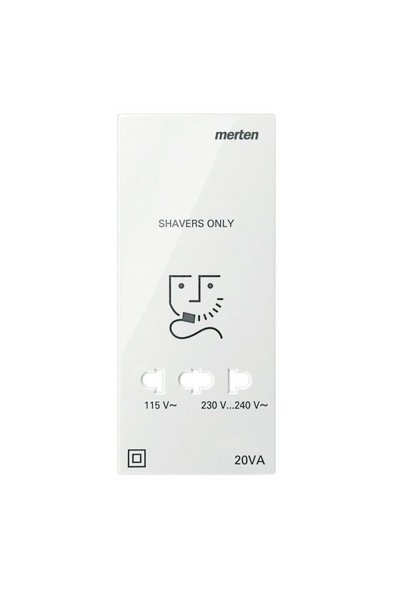 Merten-SM borotva dugalj fedlap süllyesztett fedéllemez fehér kezeletlen műanyag Schneider - MTN213619