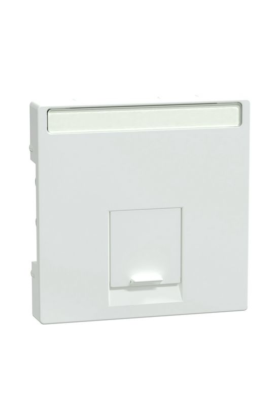 Merten-SM fedlap 2xRJ45 adatcsatlakozóhoz műanyag fehér címketartóval MTN469528 - MTN469825