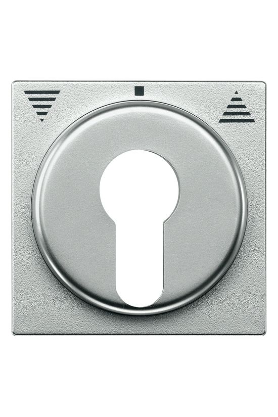 Merten-SM fedlap DIN kulcsos redőny kapcsolóhoz alumínium nyíl-jel IP20 műanyag matt Schneider - MTN319360