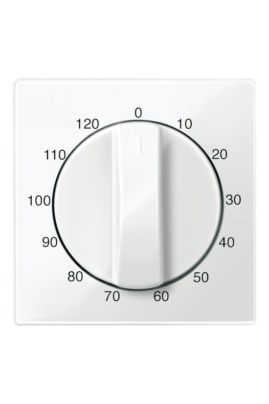 Merten-SM fedlap időkapcsolóhoz (120p) polárfehér fehér időjelzés-jel IP20 műanyag Schneider - MTN567519