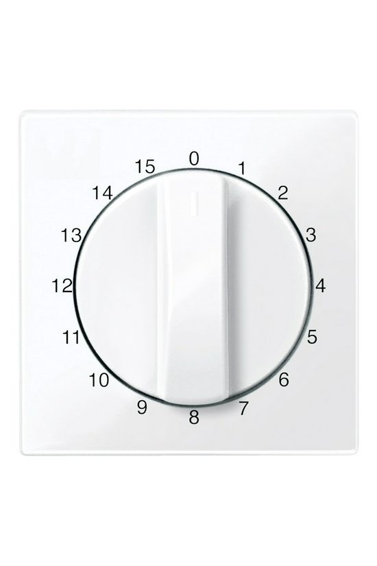 Merten-SM fedlap időkapcsolóhoz (15p) aktívfehér fehér időjelzés-jel IP20 műanyag Schneider - MTN567425