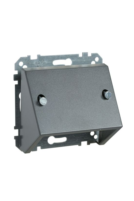 Merten-SM fedlap kommunikációs csatlakozóhoz műanyag antracit címketartó nélkül Schneider - MTN464614