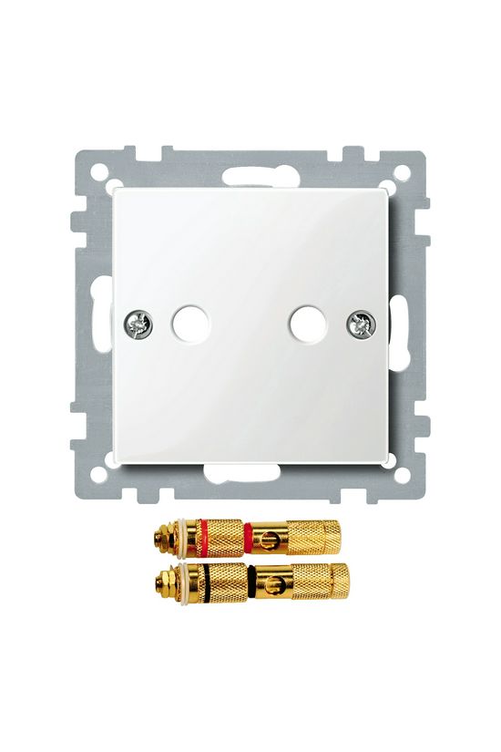 Merten-SM fedlap monó hangszóró csatlakozóhoz műanyag címketartó nélkül Schneider - MTN468819